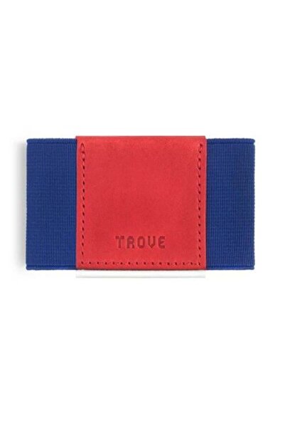 TROVE Blue and Red Card Wallet by