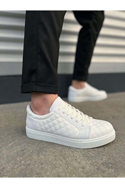 Aymood JY166 Prestige Lace-up Skin Quilted Pattern Ανδρικά παπούτσια casual s...