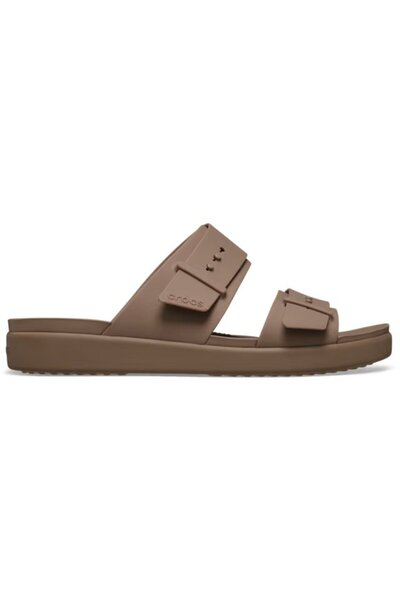 Crocs Γυναικείες Παντόφλες Brooklyn Buckle Low Low 211215-2Q9 Latte