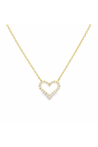 Bijuteria SORELLY Επιχρυσωμένο ασημένιο κολιέ με καρδιά