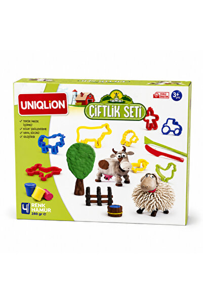 Uniqlion Oyun Hamuru Çiflik seti