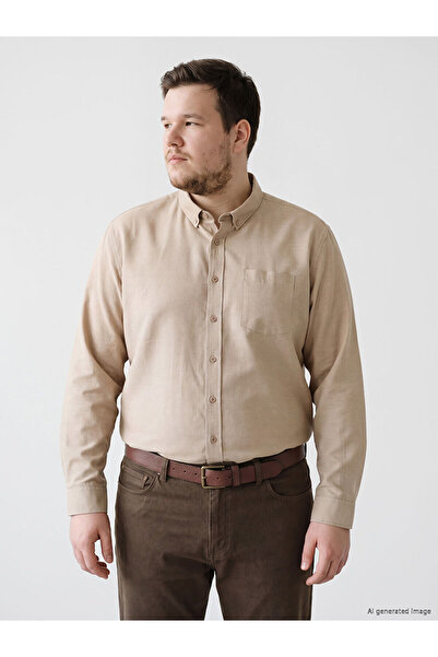 LC Waikiki Nevavm Regular Fit Oxford Men's Shirt with Difference
