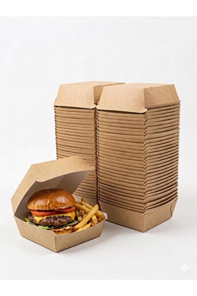 ST PARK AMBALAJ&TEMİZLİK Hamburger Kutusu 50'li