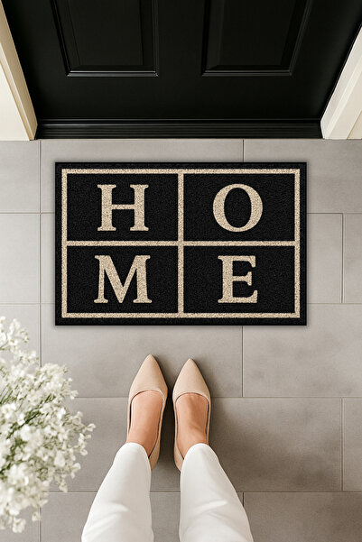 Dormot Home Μοντέρνα Ψηφιακή Εκτύπωση HOME Χαλάκι Εισόδου με Γράμματα 70x45 ε...