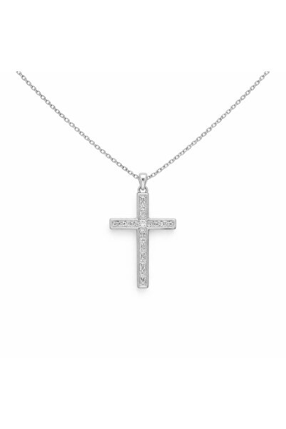 Bijuteria SORELLY Ασημένιο Κολιέ με Σταυρό