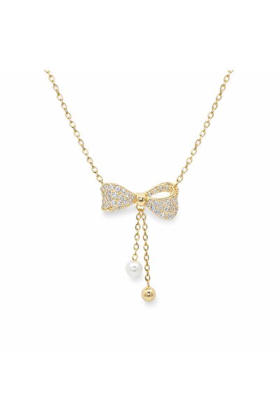 Bijuteria SORELLY Επιχρυσωμένη ασημένια αλυσίδα με φιόγκο