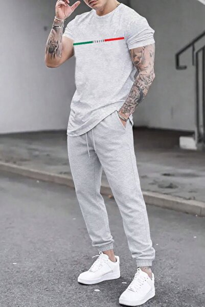 PAVRO Unisex Oversize Σετ Φόρμας με Μικτό Σχέδιο και Στάμπα, Άνετο Σετ Φόρμας...