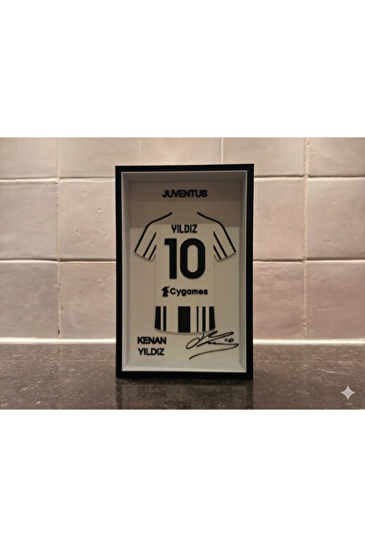 NadarStudio Kenan Yıldız Juventus Temalı Özel Tasarım Kişiye Özel Forma Çerçe...