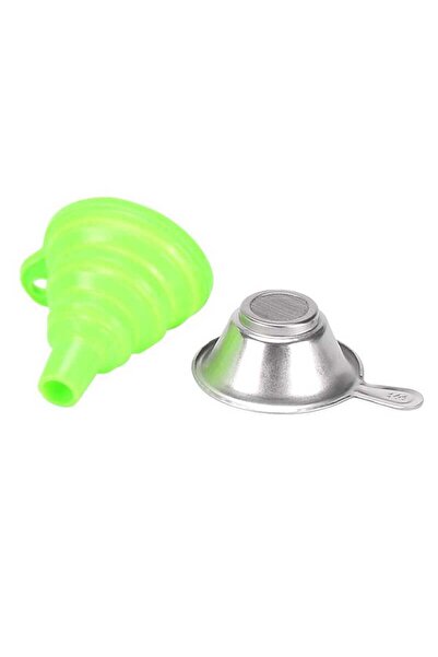 Devre Dünyası SLA 3D Yazıcı UV Reçine Filtre(Süzgeç)-Silikon Huni Seti - Yeşil