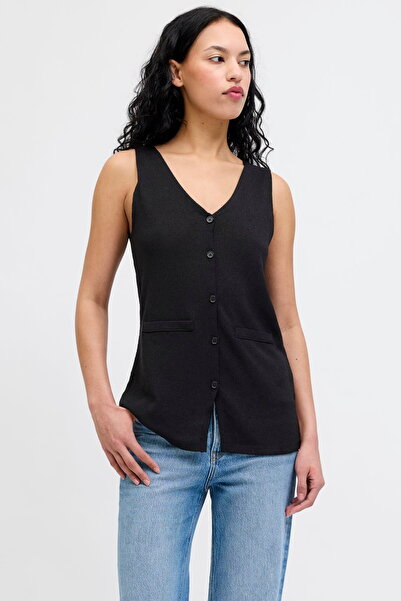 Jack & Jones Γυναικείο αμάνικο γιλέκο με λαιμόκοψη V - Valerie