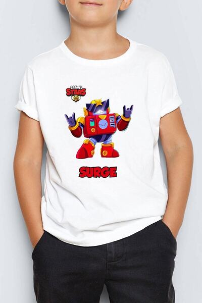 Morinna Tricou pentru copii cu imprimeu Brawl Stars Surge Mr-2