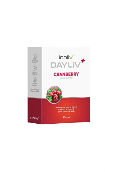 DAYLIV Cranberry D-Mannoz ve C Vitamini 30 Kapsül Takviye Edici Gıda