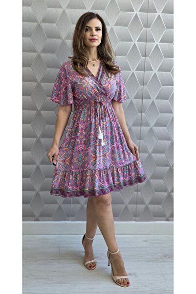 styleFlex Rochie scurta cu imprimeu indian