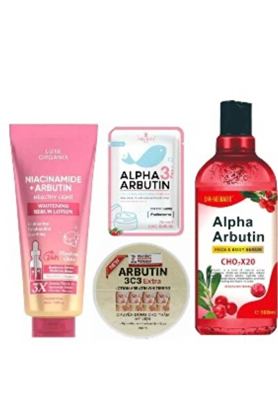ALPHA ARBUTIN مجموعة أربوتين ونياسيناميد: تفتيح فائق وإشراقة صحية للبشرة
