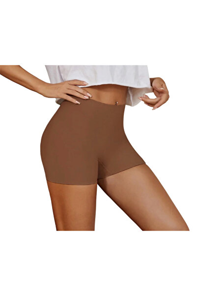 Lazer Boxer Model Yumuşak Kumaşlı iz Yapmayan Yumuşak Kumaş Bronz