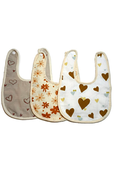 Babyqlo Printed Cotton Baby Bibs 3 Piece Set
