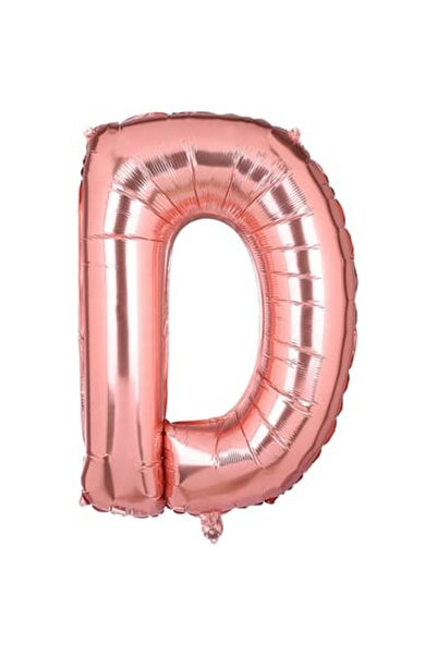 eğlencemarketi Rose Gold 100 CM Büyük Boy Harf Balon Doğum Günü Yaş Parti Bal...