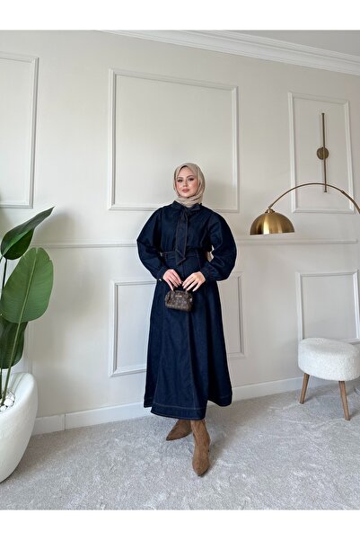 ensade Γυναικείο σετ με δεμένα κορδόνια, μπλούζα με μανίκια μπαλόνι και τζιν ...