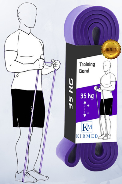 kırmed Λάστιχο Αντίστασης 35 KG για Γυμναστική, Πιλάτες, Προπόνηση Cross Trai...