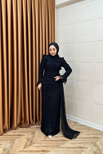 MERVE TESETTÜR Dantelli Tasarım Abiye