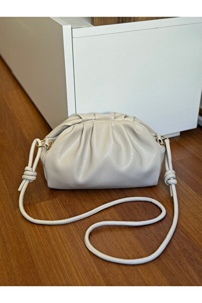 Bagnest Γυναικεία τσάντα χειρός και ώμου από μαλακό δέρμα με κορδόνι περίσφιξ...