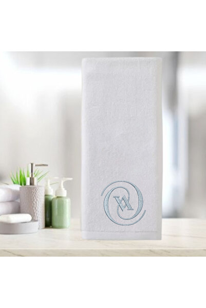 Ursa Letter V Embroidered Decorative Kitchen and Bathroom Towel 50X90