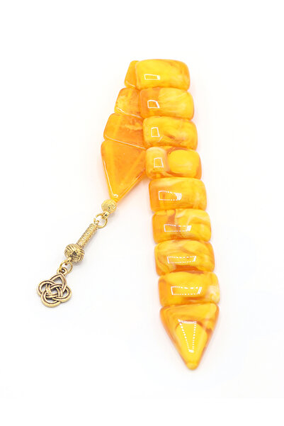 Midyat Nurtaş Gümüş Dense Consistency Yellow Colored Love Knot Tasseled Powde...