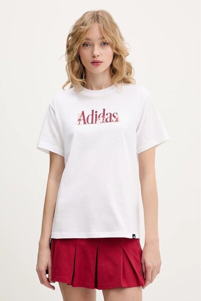 adidas Tricou sportiv moale cu imprimeu grafic pentru femei
