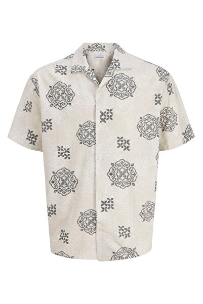 Jack & Jones Πουκάμισο με κοντό μανίκι και γιακά Resort σε μεγάλο μέγεθος - A...