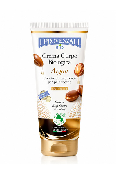 I Provenzali Βιολογική κρέμα σώματος με αργκάν 200 ml, ενυδατική κρέμα για ξη...
