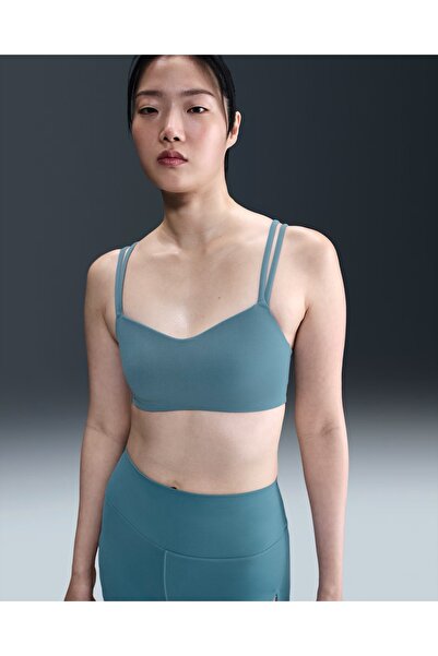 Nike Zenvy Γυναικείο Αθλητικό Σουτιέν με Τιράντες, Ενισχυμένο, Ελαφριάς Υποστ...