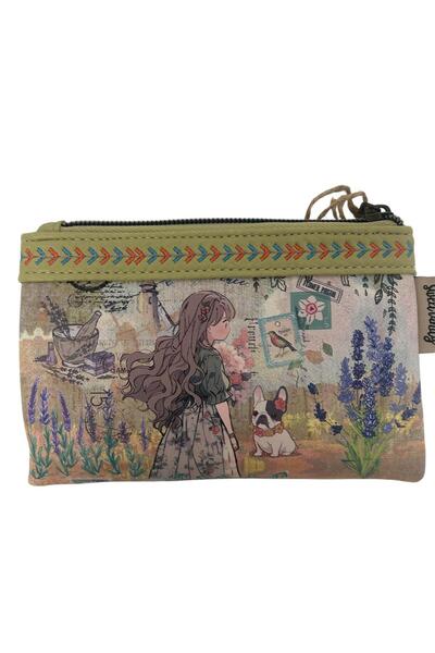 Sweet Candy Γυναικείο πορτοφόλι με σχέδιο κούκλας και θήκες για κάρτες