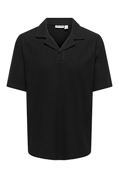 Only & Sons قميص ONSAUSTIN RLX SS SEERSUCK RSRT POLO TEE للرجال
