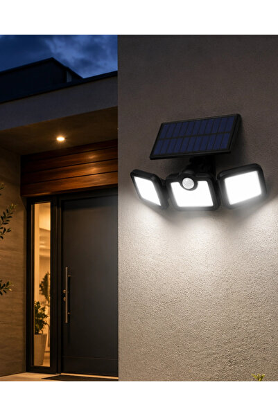 Epilons Solar Sensörlü Led Projektör Hareket Algılayıcılı Güneş Enerjili Bahç...