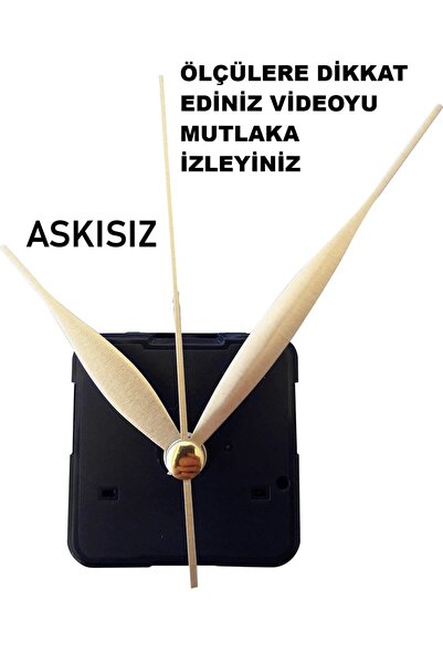 CNR SHOP Saat Makinesi, 16 MM ŞAFT BOYU Akar Sessiz Çalışır Saat Mekanizması,...