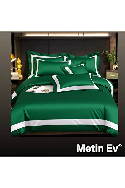 METİNEV 100% Cotton Satin 6 Piece Single Premium Duvet Cover Set