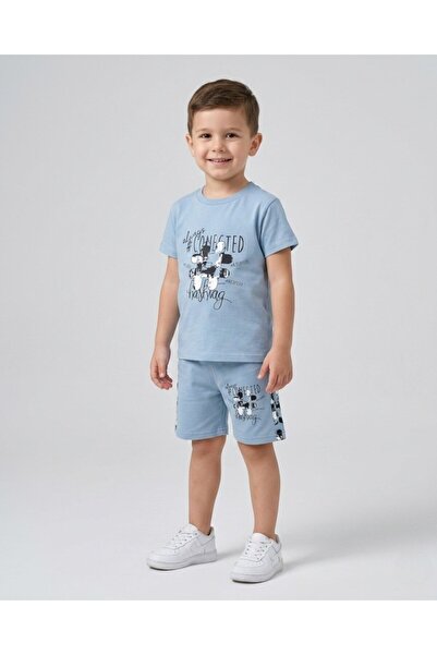 VOY KİDS Στενός χώρος! Αγόρια 2-9 ετών με στάμπα καλοκαιρινά σορτς interlock ...