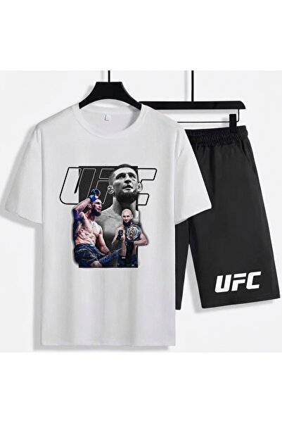 SVART WEAR Khamzat Chimaev UFC Unisex 100% βαμβακερό σορτς - Σετ μπλουζάκι κα...