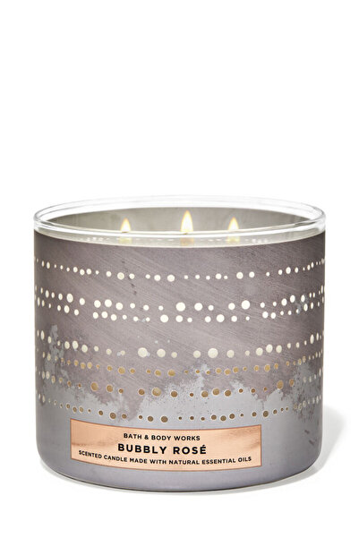 Bath & Body Works 3-Wick Candle Bubbly Rosé