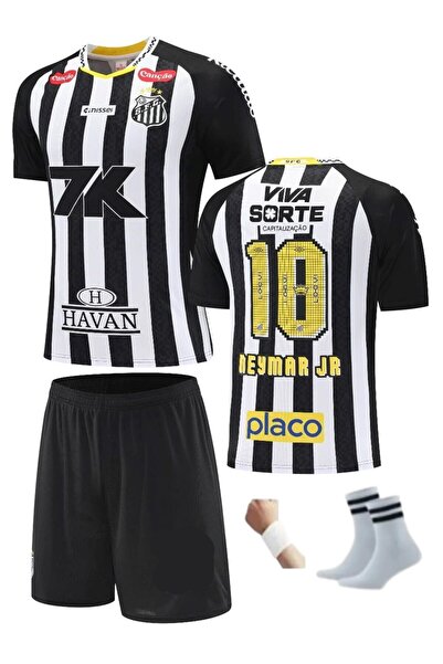 formaruh Neymar Jr Santos Özel Tasarım Retro Çocuk Forma Takımı
