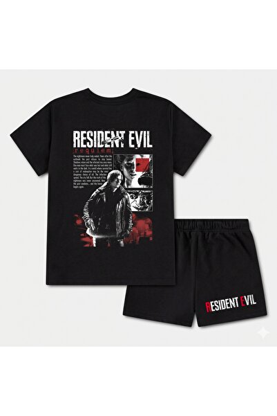 SVART WEAR Resident Evil Unisex 100% Cotton Shorts - T-Shirt Bottom Top Set