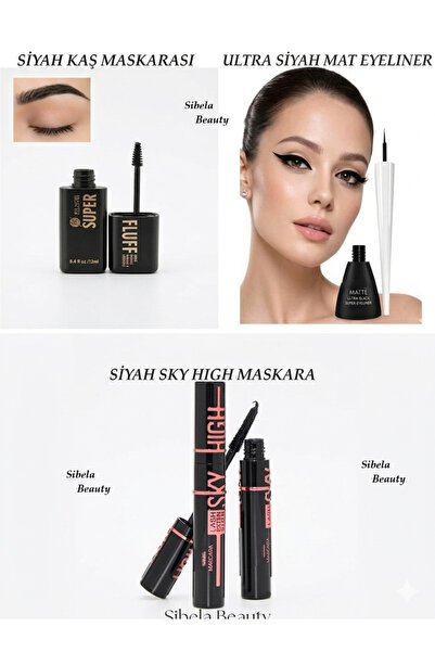 SİBELA BEAUTY GÜZEL GÖRMEK GÜZEL DÜŞÜNDÜRÜR Siyah Serisi, Eyeliner, Sky High ...