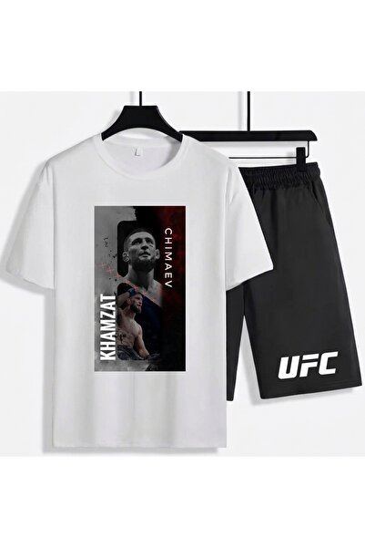 SVART WEAR Khamzat Chimaev UFC Unisex 100% βαμβακερό σορτς - Σετ μπλουζάκι κα...