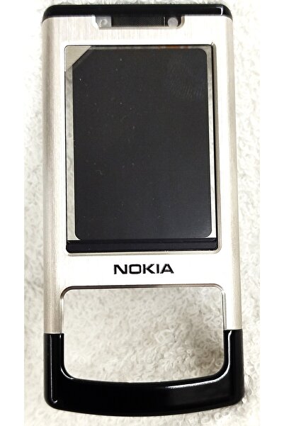 Nokia 6500 Slide Orijinal Ön Kapak Cam Sılver