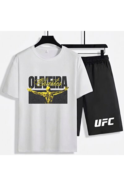 SVART WEAR شورت تشارلز أوليفيريا UFC للجنسين مصنوع من القطن بنسبة 100% - طقم ...