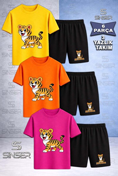 SS SİNSER Παιδικό Σετ SINSER KAPLAN με στάμπα και λαιμόκοψη 3 τεμαχίων - Σετ ...