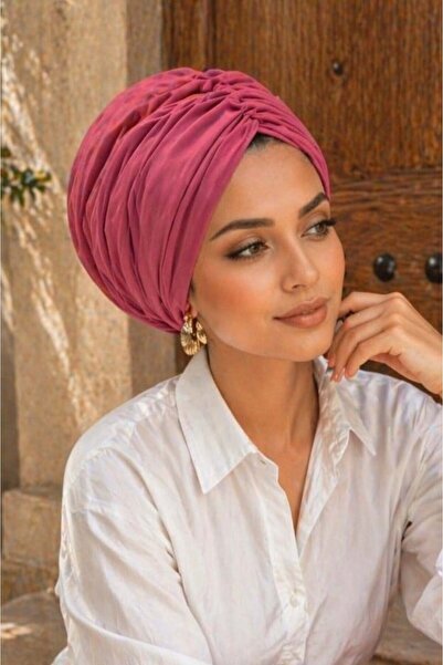 Aişe tesettür Αποξηραμένο τριαντάφυλλο με κορδόνι περίσφιξης, χαλαρό καπέλο