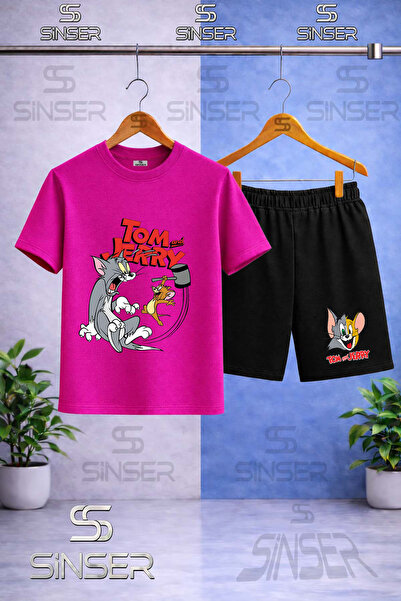 SS SİNSER Παιδικό μπλουζάκι με στάμπα CAT MOUSE TM JRY TOKMAK με λαιμόκοψη - ...