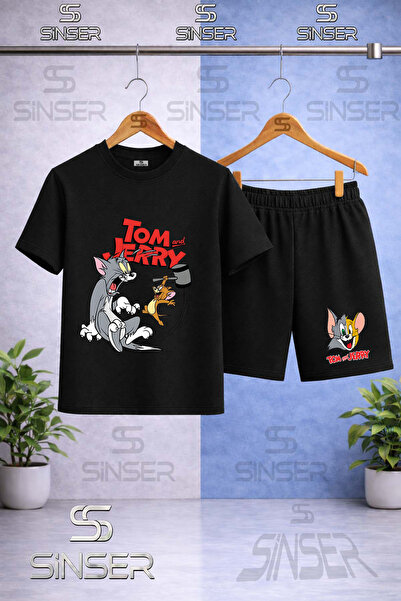 SS SİNSER Παιδικό μπλουζάκι με στάμπα CAT MOUSE TM JRY TOKMAK με λαιμόκοψη - ...