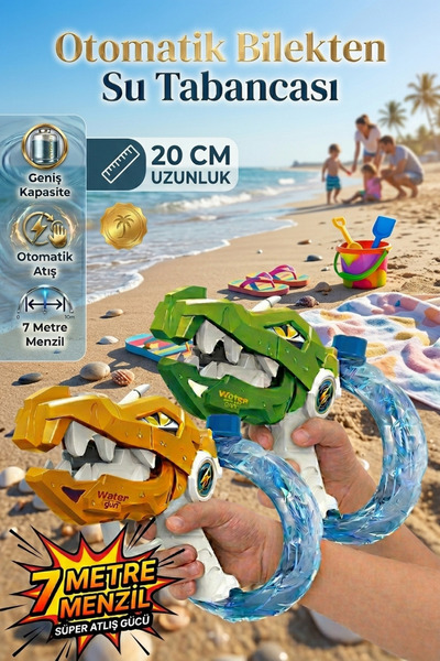 welcomein Otomatik Bilekten Su Tabancası 20 Cm 7 Metre Menzil Geniş Kapasitel...